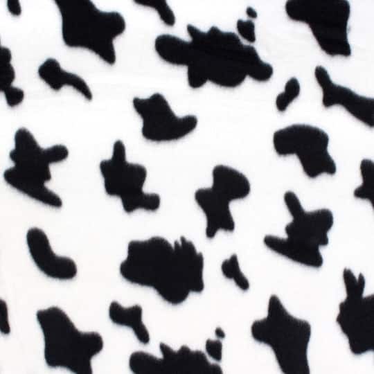 Black &#x26; White Cow Fleece